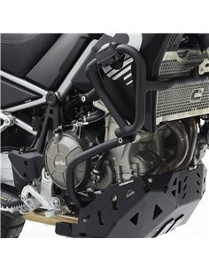 Defensas laterales y de motor trail aluminio negro texturado CROSSPRO APRILIA TUAREG 660 2022-2024