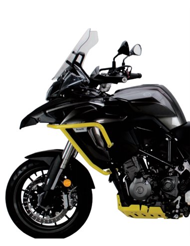 Protector de carter trail aluminio negro texturado CROSSPRO BENELLI TRK 502 17-24