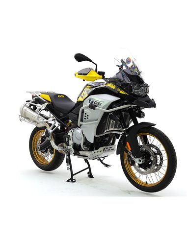 Defensas laterales y de motor trail aluminio amarillo CROSSPRO BMW F 850 GS Adventure 21-22