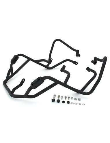 Defensas laterales y de motor trail aluminio negro texturado CROSSPRO BMW R 1200 GS 03-07