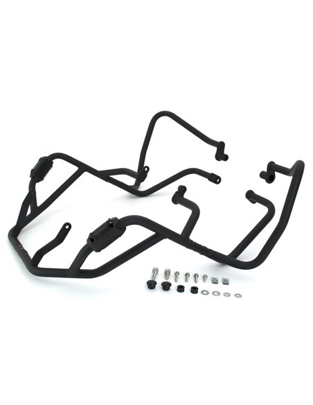 Defensas laterales y de motor trail aluminio negro texturado CROSSPRO BMW R 1200 GS 03-07