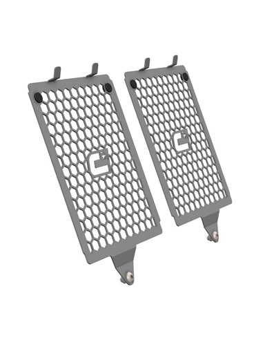 Protector de radiador trail inox cepillado CROSSPRO BMW R 1300 GS TRIPLE BLACK TROPHY 2023-2024