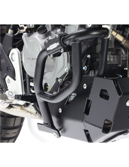 Defensas laterales inferior de motor negro texturado CROSSPRO para CF MOTO 450 MT 2024