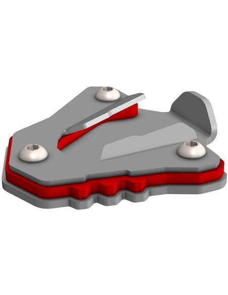 Extension de caballete inox cepillado / negro texturado CROSSPRO para CF MOTO 450 MT 2024