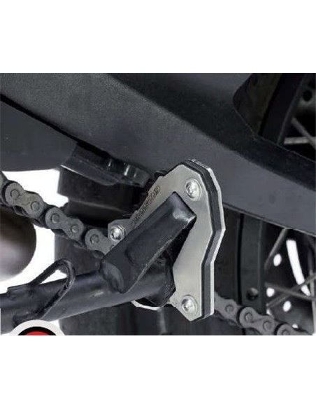 Extension de caballete inox cepillado / negro texturado CROSSPRO DUCATI DESERTX 2022-2024