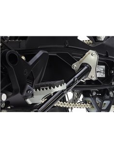 Extension de caballete inox cepillado / negro CROSSPRO KTM 690 790 HUSQVARNA NORDEN 701 901 20-25 GAS GAS ES SM 700 22-24