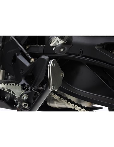 Extension de caballete inox cepillado / negro CROSSPRO KTM 690 790 HUSQVARNA NORDEN 701 901 20-25 GAS GAS ES SM 700 22-24