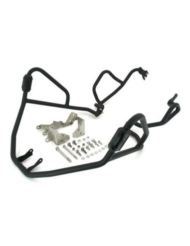 Defensas laterales y de motor trail aluminio negro texturado CROSSPRO Honda CRF 1000 AFRICA TWIN Y ADVENTURE SPORT 16-19