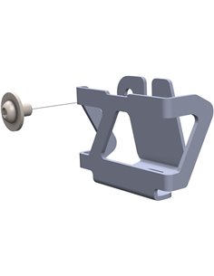 Protector deposito liquido de frenos negro texturado CROSSPRO HONDA CRF 1000 Africa Twin 16-17