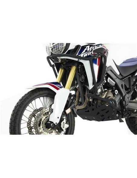 Defensas laterales y de motor trail aluminio negro texturado CROSSPRO HONDA CRF 1000 AFRICA TWIN ADVENTURE SPORT DCT 16-19