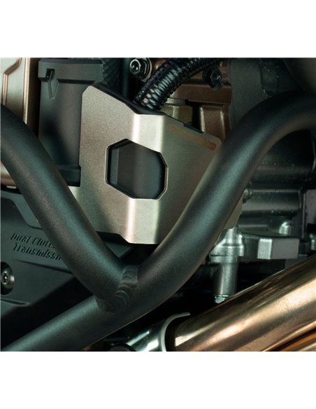 Protector cambio automático DCT negro texturado CROSSPRO HONDA CRF 1000 Africa Twin DCT 16-19