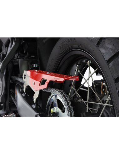 Protector de cadena inox cepillado / negro texturado CROSSPRO HONDA Transalp 750 2023
