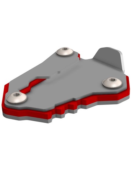 Extension de caballete inox cepillado / negro texturado CROSSPRO HONDA crf 300 Rally 2023