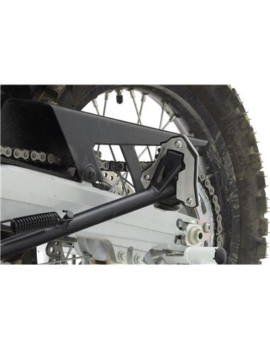 Extension de caballete inox cepillado / negro texturado CROSSPRO HONDA crf 300 Rally 2023
