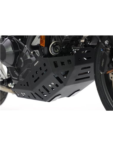 Protector de carter trail aluminio negro texturado CROSSPRO HONDA NC 750X 21-23 (doble embrague)