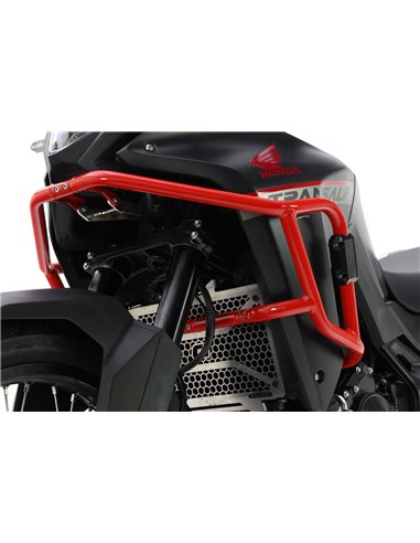 Defensas laterales y de motor trail aluminio negro texturado CROSSPRO HONDA Transalp 750 2023