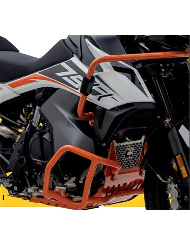 Protector de carter trail aluminio naranja CROSSPRO HUSQVARNA Norden 901 2022 KTM 790 Adventure 19-22 Adventure 890 21-22