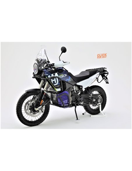 Defensas de motor inferiores negro texturado CROSSPRO HUSQVARNA Norden 901 Expedition 2023