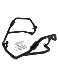 Defensas laterales y de motor trail aluminio negro texturado CROSSPRO KAWASAKI KLE 650 VERSYS 2015-2021