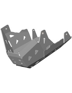 Protector de carter trail aluminio negro texturado CROSSPRO KAWASAKI KLE 650 VERSYS 2021-2025