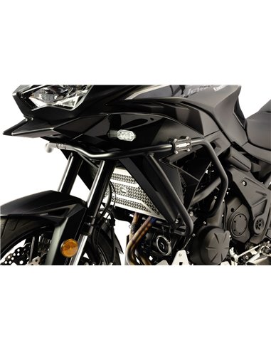 Defensas laterales trail aluminio negro texturado CROSSPRO KAWASAKI KLE 650 VERSYS 2022 2024