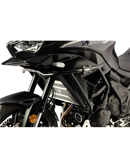 Defensas laterales trail aluminio negro texturado CROSSPRO KAWASAKI KLE 650 VERSYS 2022 2024