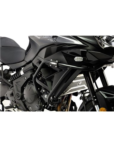 Defensas laterales trail aluminio negro texturado CROSSPRO KAWASAKI KLE 650 VERSYS 2022 2024