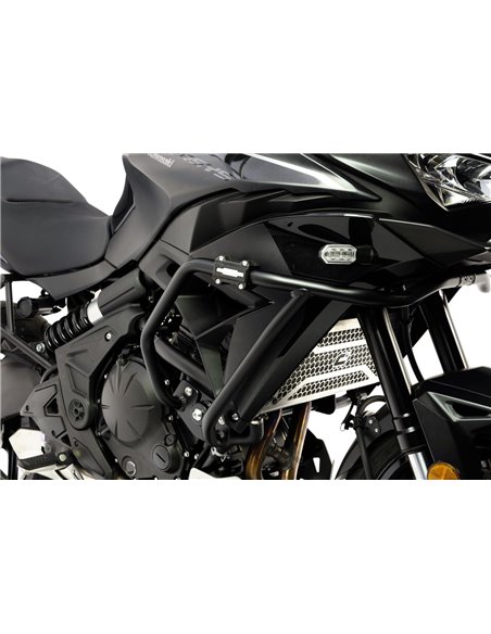 Defensas laterales trail aluminio negro texturado CROSSPRO KAWASAKI KLE 650 VERSYS 2022 2024