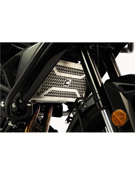 Protector de radiador trail inox cepillado CROSSPRO KAWASAKI KLE 650 Versys 2022-2024