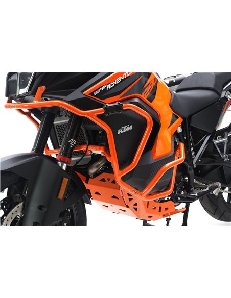 Defensas laterales y de motor trail aluminio naranja CROSSPRO KTM 1290 SUPER ADVENTURE 21-22