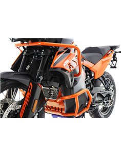 Defensas laterales y de motor trail aluminio naranja CROSSPRO KTM 790 y 890 Adventure 19-22