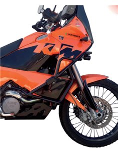 Defensas laterales y de motor trail aluminio naranja CROSSPRO KTM Adventure 950 02-06 990 06-12