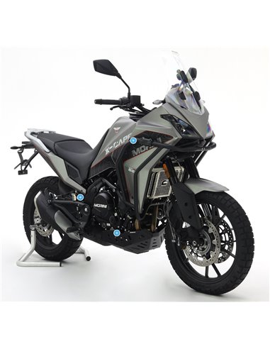 Extension de base de caballete inox pulido / negro CROSSPRO MOTO-MORINI X-CAPE 649 2022