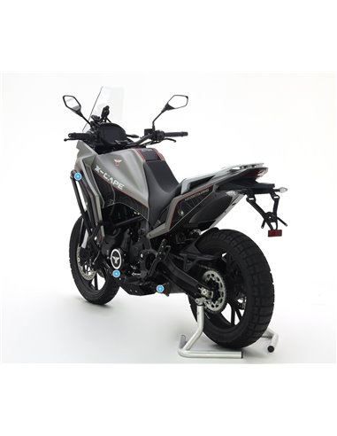 Extension de base de caballete inox pulido / negro CROSSPRO MOTO-MORINI X-CAPE 649 2022