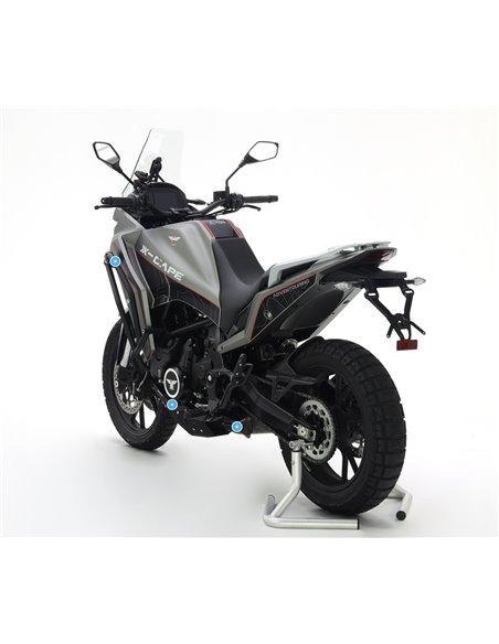 Extension de base de caballete inox pulido / negro CROSSPRO MOTO-MORINI X-CAPE 649 2022