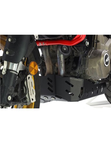 Protector de carter trail aluminio negro texturado CROSSPRO QJ MOTOR SRT 700 X 23-24