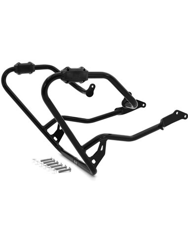 Defensas laterales y de motor trail aluminio negro texturado CROSSPRO SUZUKI DL 650 V-STROM 2012-2016