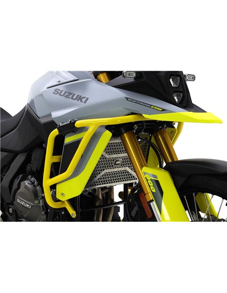 Defensas laterales y de motor trail aluminio amarillo CROSSPRO SUZUKI V-STROM 800 2023