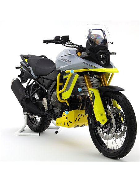 Protector bomba de freno trasera inox cepillado CROSSPRO SUZUKI V-STROM 800 2023