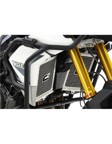 Protector de radiador trail inox cepillado CROSSPRO TRIUMPH TIGER 900 21-22