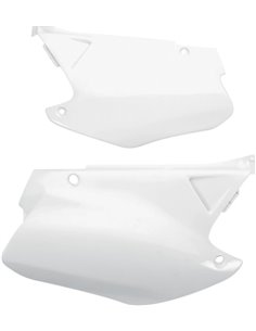 Tapas laterales Honda Cr125-250 blanco Ho03665-041 UFO-Plast