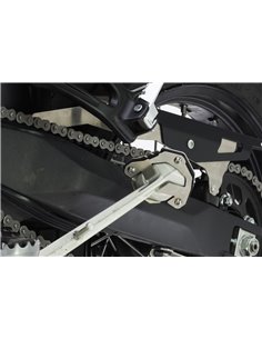 Extension de caballete inox cepillado / negro texturado CROSSPRO YAMAHA XTZ Ténéré 700 20-23