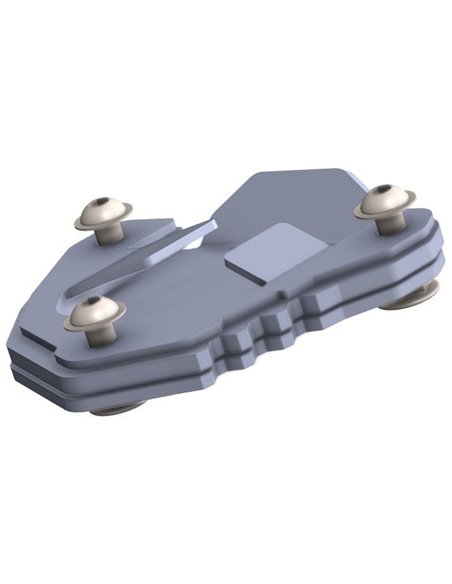 Extension de caballete inox cepillado / negro texturado CROSSPRO YAMAHA XTZ Ténéré 700 20-23