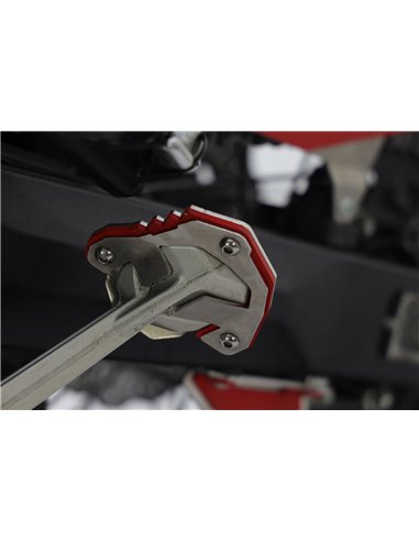 Extension de caballete inox cepillado / negro texturado CROSSPRO YAMAHA XTZ Ténéré 700 20-23