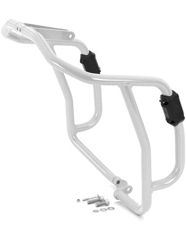 Defensas laterales y de motor trail aluminio blancas CROSSPRO AJP PR7 650 Adventure 17-24