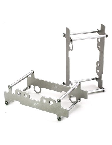 Protector de radiador trail aluminio negro texturado CROSSPRO AJP PR7 650 Adventure 17-24