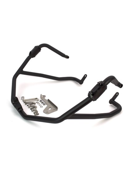 Defensas laterales y de motor trail aluminio rojo CROSSPRO Benelli TRK 502 17-24 y TRK 502X 18-24