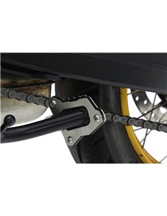 Extension de caballete inox cepillado / negro texturado CROSSPRO BMW F 850 GS Adventure 21-22