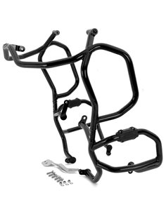 Defensas laterales y de motor trail aluminio negro texturado CROSSPRO BMW R 1200 GS ADVENTURE 2014-2018