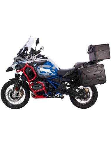 Defensas laterales y de motor trail aluminio negro texturado CROSSPRO BMW R 1200 GS ADVENTURE 2014-2018